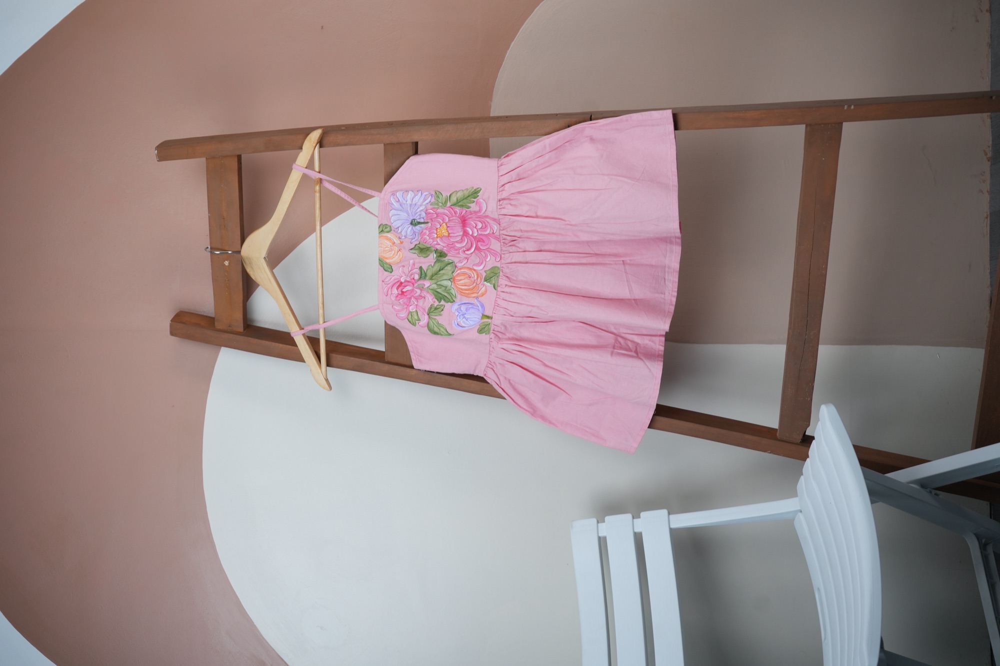 Peony Bouquet — Hand-painted Peplum Top | UNAR